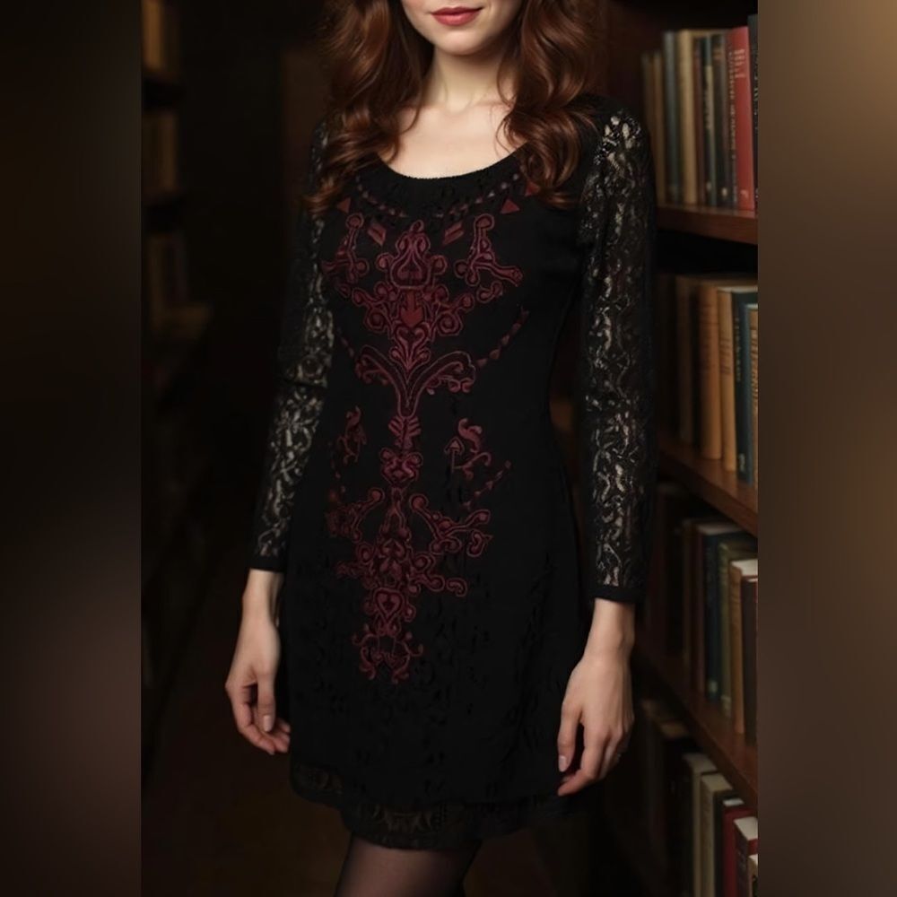 Gentle Fawn Paris Crocheted Dress Size S